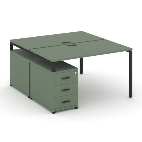 Бенч-система на 2 места с опорной тумбой Concept CN.DRS-304 Бенч-система на 2 места с опорной тумбой Concept CN.DRS-304