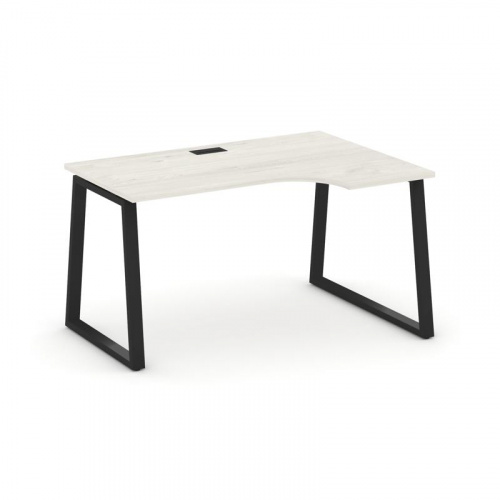 Style Project Стол рабочий эргоном. SN-6T1.SPA-001(R) Акация Лорка/Металл Антрацит/Заглушка Пластик фото 7 Style Project Стол рабочий эргоном. SN-6T1.SPA-001(R) Акация Лорка/Металл Антрацит/Заглушка Пластик фото 7