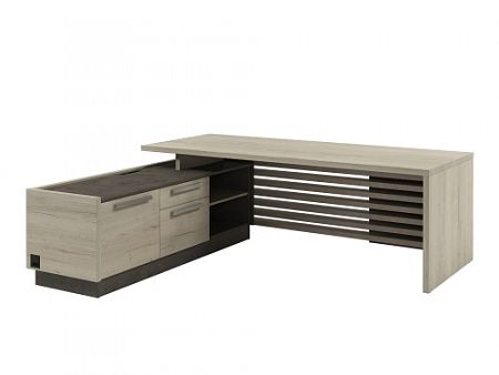 Стол для руководителя с опорной тумбой Z-222Л.1000 с блоком розеток