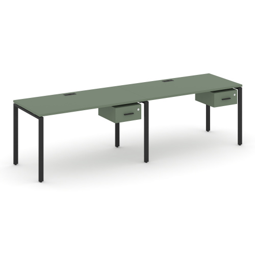 Бенч-система на 2 места с подвесными тумбами Concept CN.ORS-111