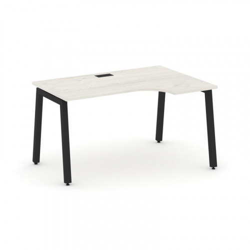 Style Project Стол рабочий эргоном. SN-5A.SPA-002(R) Дуб Табак/Металл Антрацит 1580*600/980*750 фото 2
