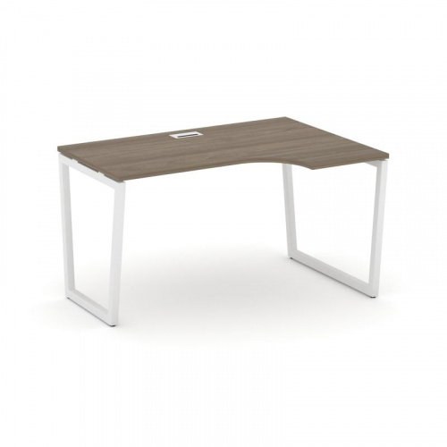 Style Project Стол рабочий эргоном. SN-4T2.SPA-002(R) Акация Лорка/Металл Антрацит/Заглушка Пластик фото 14