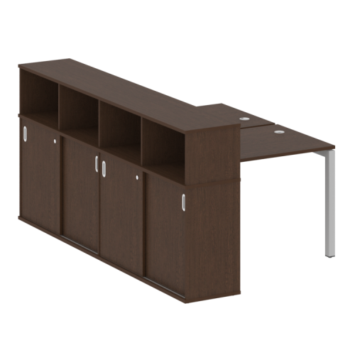 Бенч-система с шкафом-купе на П-обр. м/к Metal System Quattro 50БП.РС-СШК-4.1 фото 10