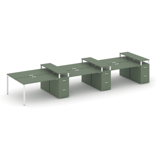 Бенч-система на 6 мест с 3 опорными тумбами Concept CN.DRS-479 Бенч-система на 6 мест с 3 опорными тумбами Concept CN.DRS-479