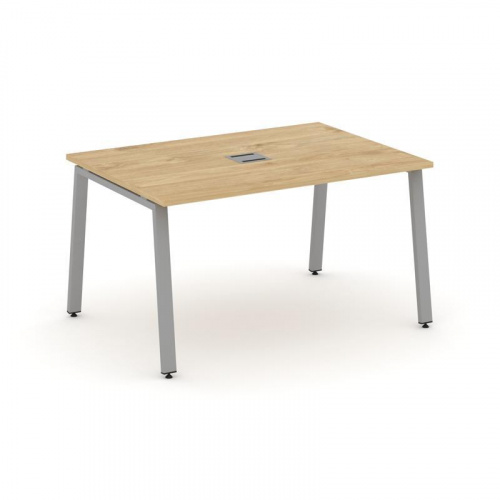 Style Project Стол переговорный SN-6A.SPRG-003 Дуб Табак/Металл Белый 1380*980*750 фото 7