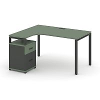 Стол эргономичный с опорной тумбой Concept CN.SA-308(L)