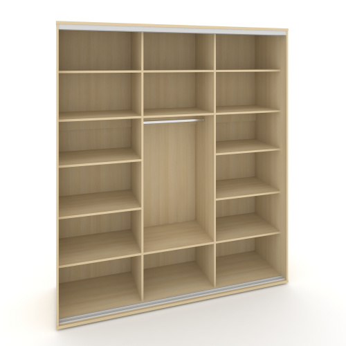 Корпус 3-х секционного шкафа высокого L=2219мм Maris SH.K3-5.1 K4