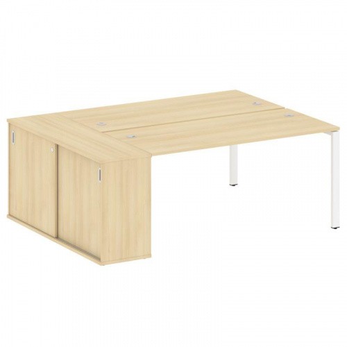 Бенч-система с шкафом-купе на П-обр. м/к Metal System БП.РС-СШК-1.4 Бенч-система с шкафом-купе на П-обр. м/к Metal System БП.РС-СШК-1.4