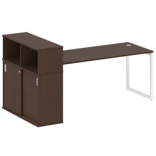 Стол офисный с шкафом-купе на О-обр. м/к Metal System Quattro 40БО.РС-СШК-3.5 фото 5 Стол офисный с шкафом-купе на О-обр. м/к Metal System Quattro 40БО.РС-СШК-3.5 фото 5