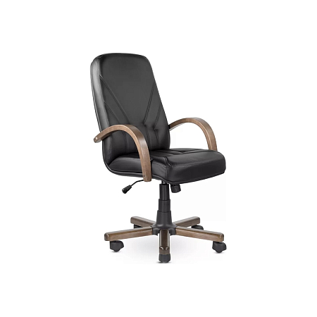 Кресло руководителя Комо (Дерево D8) (Натуральная кожа)