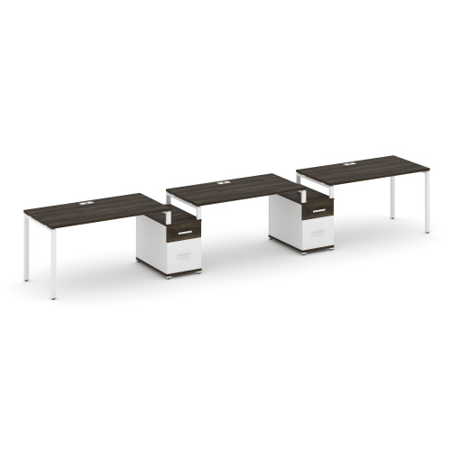 Бенч-система на 3 места с 2 опорными тумбами Concept CN.ORS-331 фото 10