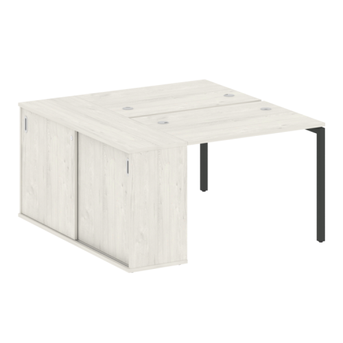 Бенч-система с шкафом-купе на П-обр. м/к Metal System Quattro 40БП.РС-СШК-1.1 фото 8