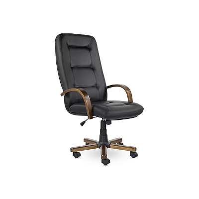 Кресло руководителя Идра (Дерево D8) (Экокожа)