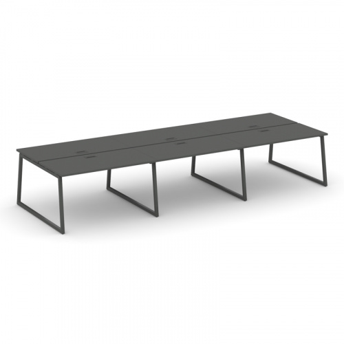 Style Project Рабочая станция 2-х сторон. SN-4T1.DRS-062 Акация Лорка/Металл Антрацит/Заглушка Пласт фото 14