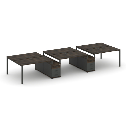 Бенч-система на 6 мест с 2 опорными тумбами Concept CN.DRS-336 фото 3 Бенч-система на 6 мест с 2 опорными тумбами Concept CN.DRS-336 фото 3