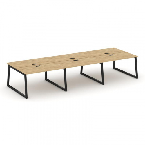 Style Project Рабочая станция 2-х сторон. SN-5T1.DRS-064 Акация Лорка/Металл Антрацит/Заглушка Пласт