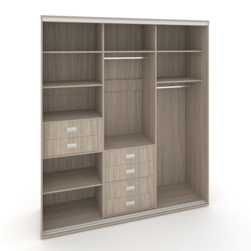 Корпус 3-х секционного шкафа высокого L=2519мм Maris SH.K3-7.1 K6 фото 4