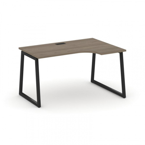 Style Project Стол рабочий эргоном. SN-4T1.SPA-012(R) Акация Лорка/Металл Антрацит/Заглушка Пластик фото 7