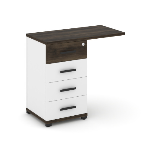 Тумба приставная с 4 ящикам Concept CN.TUS-001 W фото 9