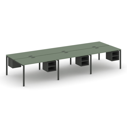 Бенч-система на 6 мест с подвесными тумбами Concept CN.DRS-148 фото 2 Бенч-система на 6 мест с подвесными тумбами Concept CN.DRS-148 фото 2