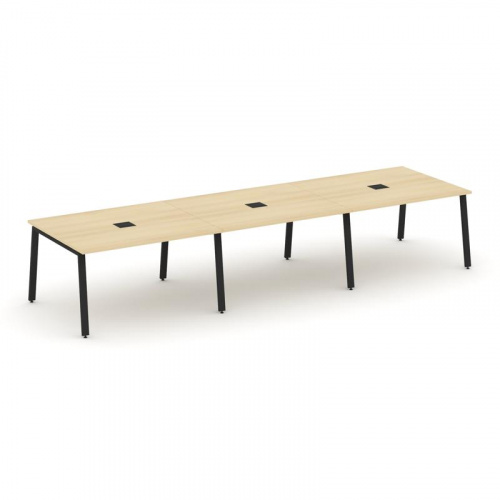 Style Project Стол переговорный SN-6A.SPRG-052 Дуб Наварра/Металл Антрацит 3540*1180*750 Style Project Стол переговорный SN-6A.SPRG-052 Дуб Наварра/Металл Антрацит 3540*1180*750