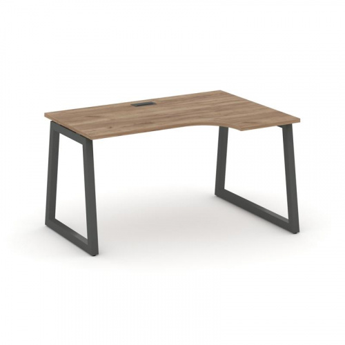 Style Project Стол рабочий эргоном. SN-5T1.SPA-022(R) Акация Лорка/Металл Антрацит/Заглушка Пластик фото 23