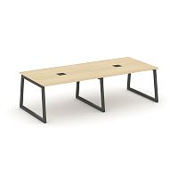 Style Project Стол переговорный SN-5T1.SPRG-044 Акация Лорка/Металл Антрацит/Заглушка Металл Антраци