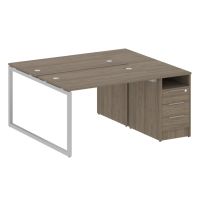 Бенч-система с тумбой на О-обр. м/к Metal System Quattro 40БО.РС-СТП-2.2